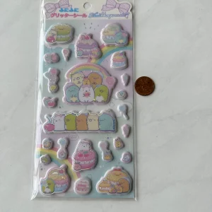 B186-B187 2022 Sticker Sheet Glitter Puffy - Image 2