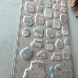 B188-B189 New Sumikkogurashi Puffy Sticker Sheet Ouchi de Kuma Cafe (Left - Bow B188) - Image 5