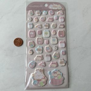 B188-B189 New Sumikkogurashi Puffy Sticker Sheet Ouchi de Kuma Cafe (Left - Bow B188) - Image 3