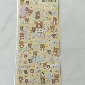 Alternative view of B307/B310 2023 Rilakkuma Sticker Sheet (Right - Pink B307)