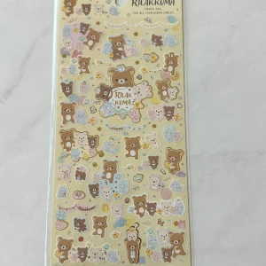 Alternative view of B307/B310 2023 Rilakkuma Sticker Sheet (Right - Pink B307)