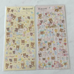 B307/B310 2023 Rilakkuma Sticker Sheet (Right - Pink B307)