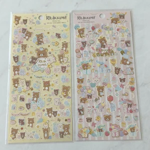 B307/B310 2023 Rilakkuma Sticker Sheet (Right - Pink B307)