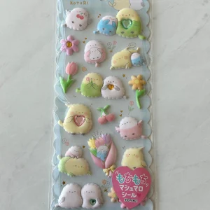 B303/B306 2023 Marshmallow Seal Puffy sticker sheet with gem embellishments (Left - B303) - Image 3
