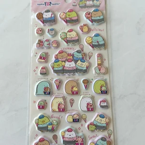B342-B343 2023 Sumikkogurashi Puffy Sticker Sheet Ice Cream (Right - Pink B342) - Image 3
