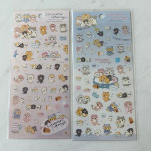 B313-B314 Corocoro Coronya Sticker sheet Clear (Right - Blue B314)