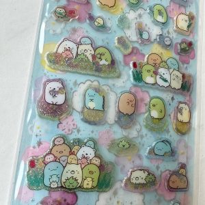 B327-B328 2023 New Sumikko Gurashi sticker sheet clear jelly glitter (Right - Blue B327) - Image 4