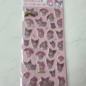 B335-B336 2023 Puffy pearlescent Sticker Sheet (Left - Cream B336) - Image 2