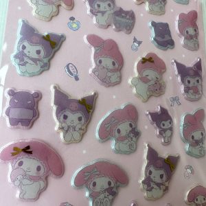 B335-B336 2023 Puffy pearlescent Sticker Sheet (Left - Cream B336) - Image 5