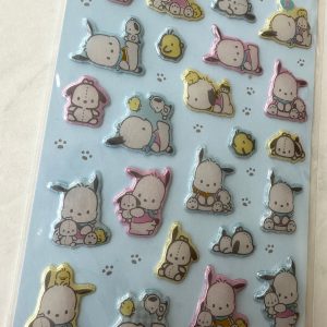B337-B338 2023 Puffy pearlescent Sticker Sheet (Left - Pochacco B338) - Image 2