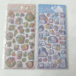 A34-A35 Jelly Sticker Sheet glitter accents