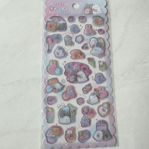 A36-A37 Jelly Sticker Sheet glitter accents (Left - Panda A36) - Image 3
