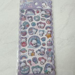 A36-A37 Jelly Sticker Sheet glitter accents (Left - Panda A36) - Image 2