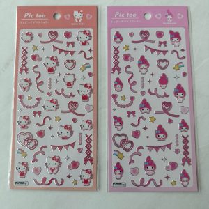 A5-A6 2023 silver outline sticker sheet (HKitty A5)