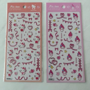 A5-A6 2023 silver outline sticker sheet (HKitty A5)