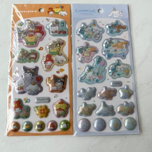 A13-A14 2023 Puffy dry shaker sticker sheet (Left - Orange A13)