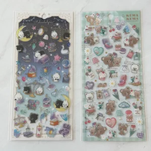 A63-A64 Jelly Sticker Sheet glitter accents