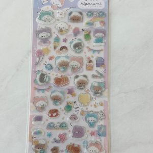 A61-A62 Jelly Sticker Sheet glitter accents (Left - Purple A62) - Image 2