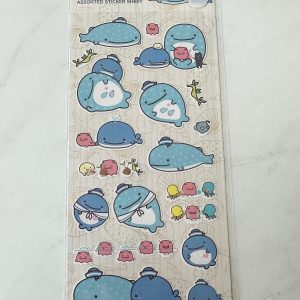 Alternative view of C62-C66 2020 Whale Sticker Sheet (Left - Yellow C66)