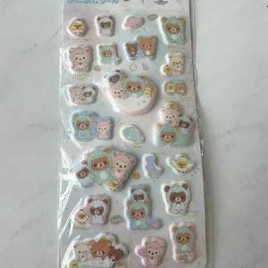 B157 2020 Rilakkuma Puffy Seal Sticker Sheet