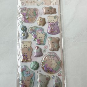 A100-A101/A143 Puffy dry shaker sticker sheet (Left - Purple A100) - Image 2