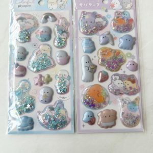 A95-A96 Puffy dry shaker sticker sheet (Left - Blue A95)