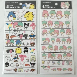 A88-A89 2023 4 Size Sticker Sheet (Left -Characters A89)