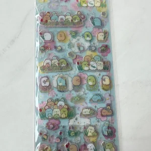 B327-B328 2023 New Sumikko Gurashi sticker sheet clear jelly glitter (Right - Blue B327) - Image 2