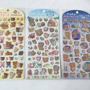 A46-A49 Rilakkuma Sticker Sheet new drop seal 2023 (Left - Yellow A49)