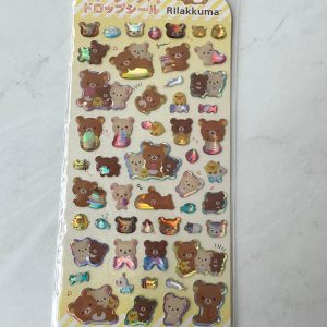 A46-A49 Rilakkuma Sticker Sheet new drop seal 2023 (Left - Yellow A49) - Image 3