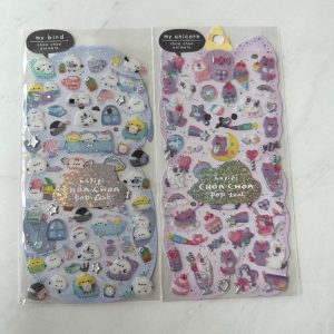 A26-A27 Pop Seal Holographic Sticker Sheet (Left - Blue A27)