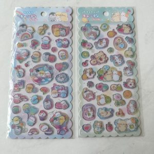 A30-A31 Jelly Sticker Sheet glitter accents (Right - Green A31)