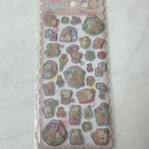 A34-A35 Jelly Sticker Sheet glitter accents (Left - Brown A34) - Image 2