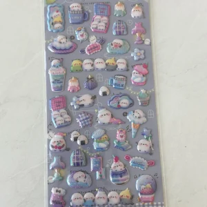 A92-A93 Puffy Iridescent Pearl Sticker Sheet - Image 3