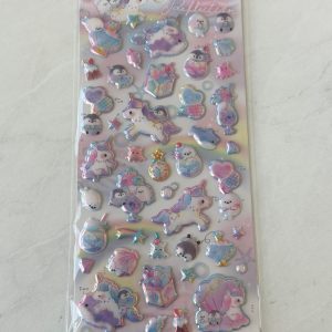 A94 Puffy Iridescent Pearl Sticker Sheet (Left - Purple A93)