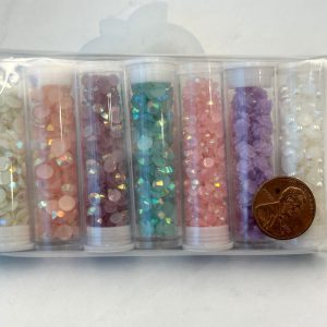 Alternative view of Rhinestone flat back set of 7 *no restock*
