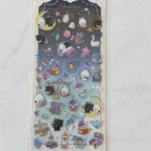 A63-A64 Jelly Sticker Sheet glitter accents (Left - Moon A64) - Image 3