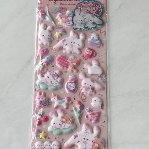 A139-A140 Puffy Sticker Sheet (Left - Pink A140) - Image 3