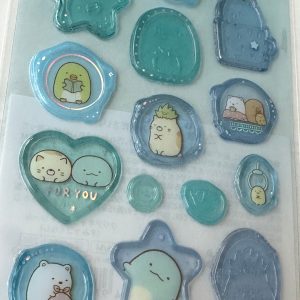 A135-A137 Clear jelly wax seal type stickers (Right - Pink A135) - Image 5