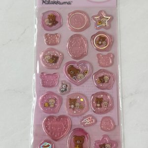 A132-A134 Clear jelly wax seal type stickers (Left - Blue A133) - Image 4