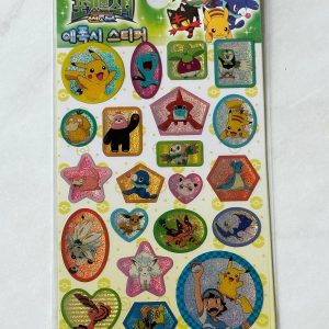 A76 Pokemon holographic sticker sheet puffy