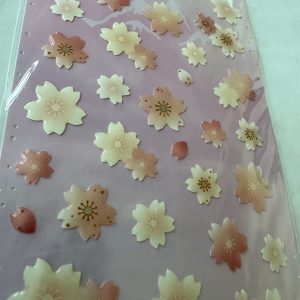 Cherry Blossom Stickers with silver accent - Image 2