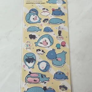 C62-C66 2020 Whale Sticker Sheet (Right - White C62) - Image 3