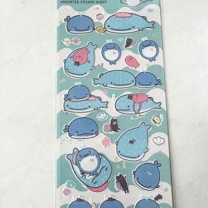 C63 2020 Whale Sticker Sheet (Right -Turquoise C63) - Image 2