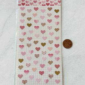 Heart sticker sheet