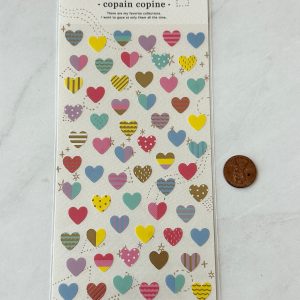Heart sticker sheet
