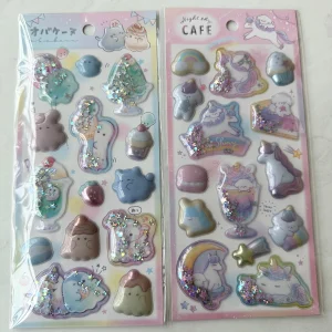 A98-A99 Puffy dry shaker sticker sheet