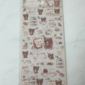A52-A53 2023 Korilakkuma Chairoikoguma Sticker Sheet - Image 3