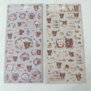 A52-A53 2023 Korilakkuma Chairoikoguma Sticker Sheet (Right - Brown A52)