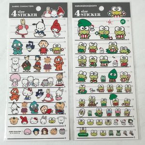 A90-A91 2023 4 Size Sticker Sheet (Right - KeroKero A90)